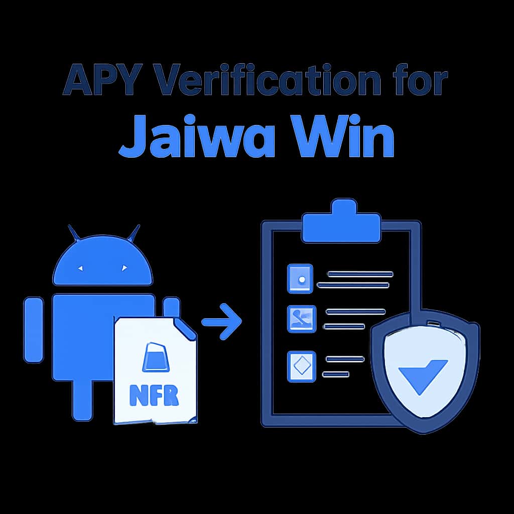 Diagram explaining APK verification process for Jalwa Win.