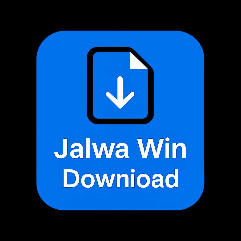 Simple badge design for Jalwa Win Download.