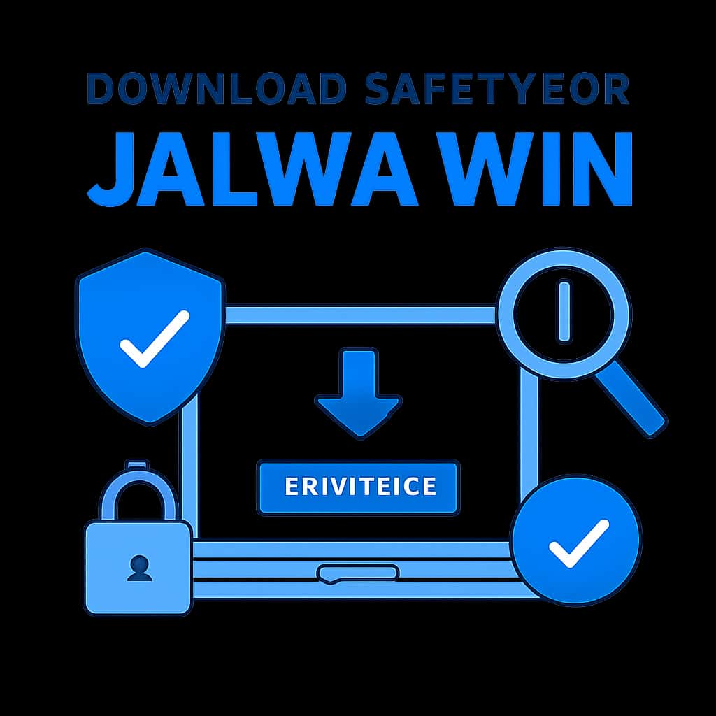 Diagram explaining download safety for Jalwa Win.