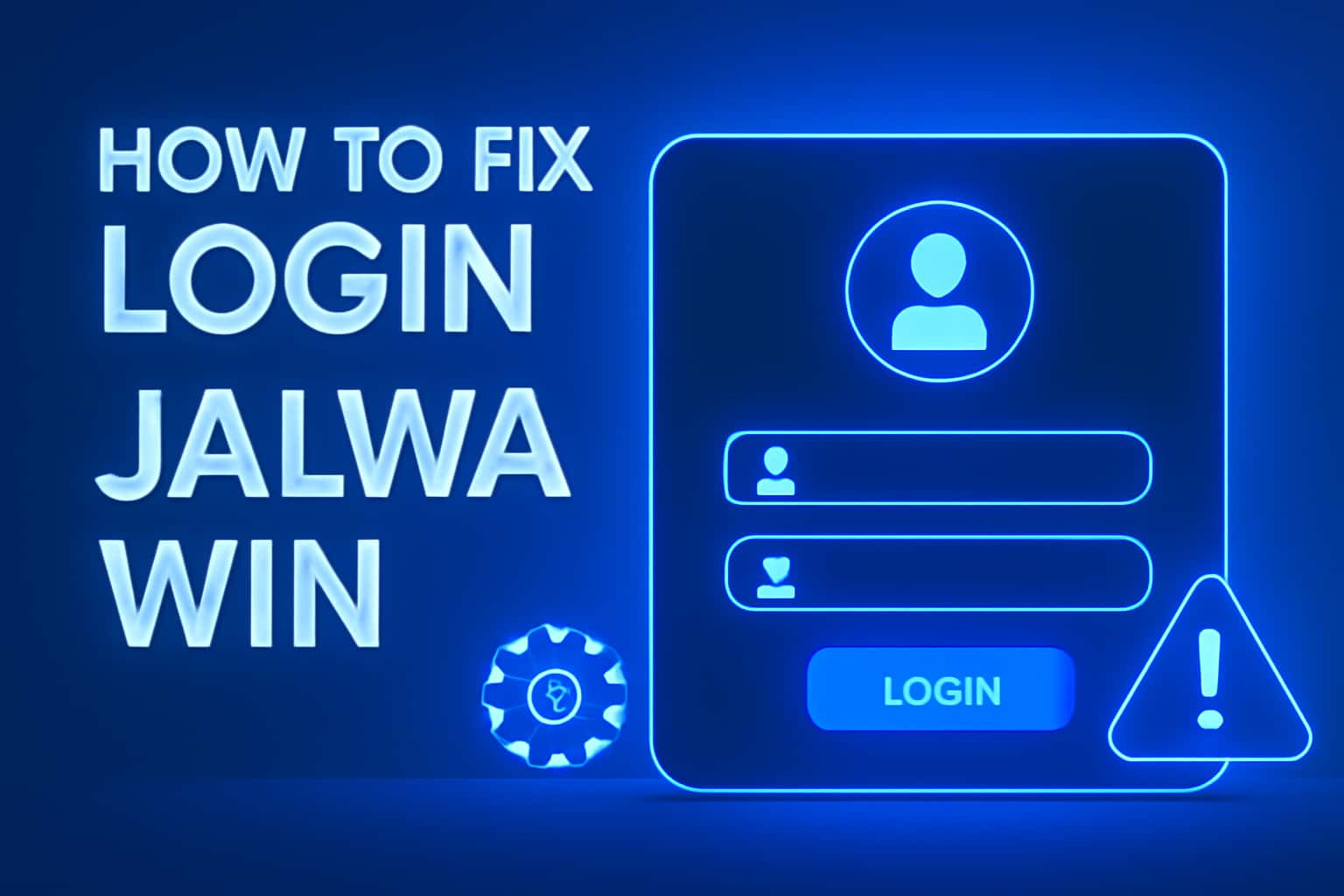 A conceptual image illustrating solutions for logging into Jalwa Win.