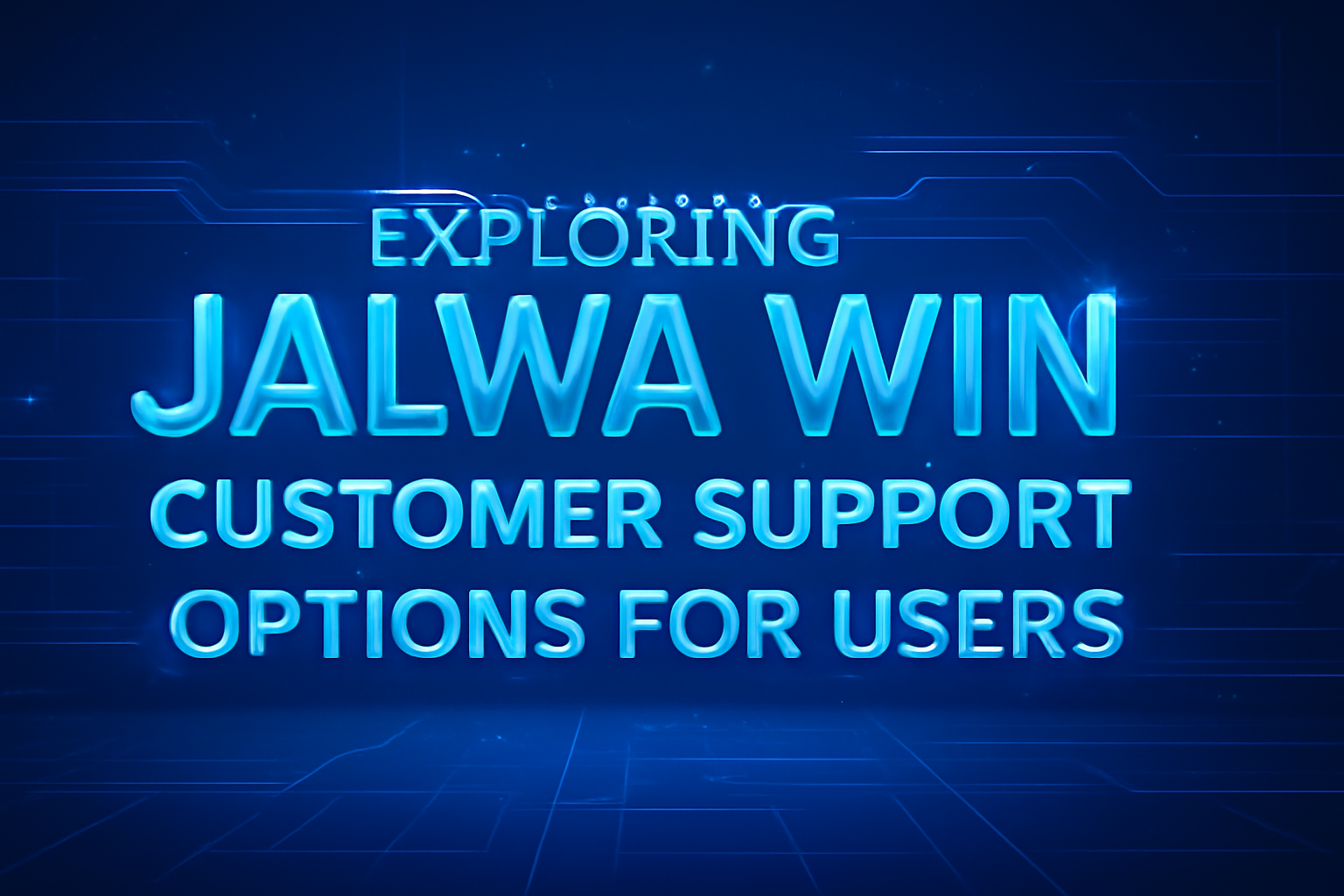 Informational scene showcasing Jalwa Win Guides with a high-tech design.