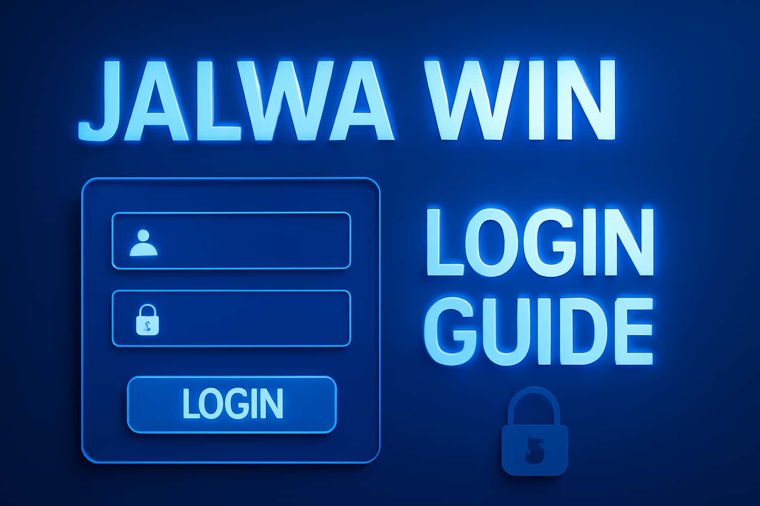 A professional scene illustrating the Jalwa Win Login Guide with clear text.