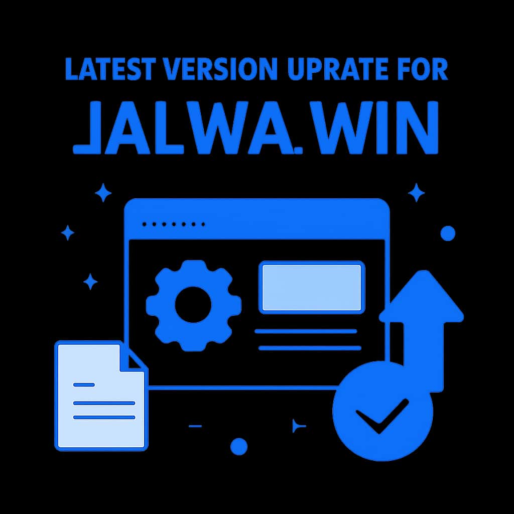 Diagram explaining the latest version update for Jalwa Win.