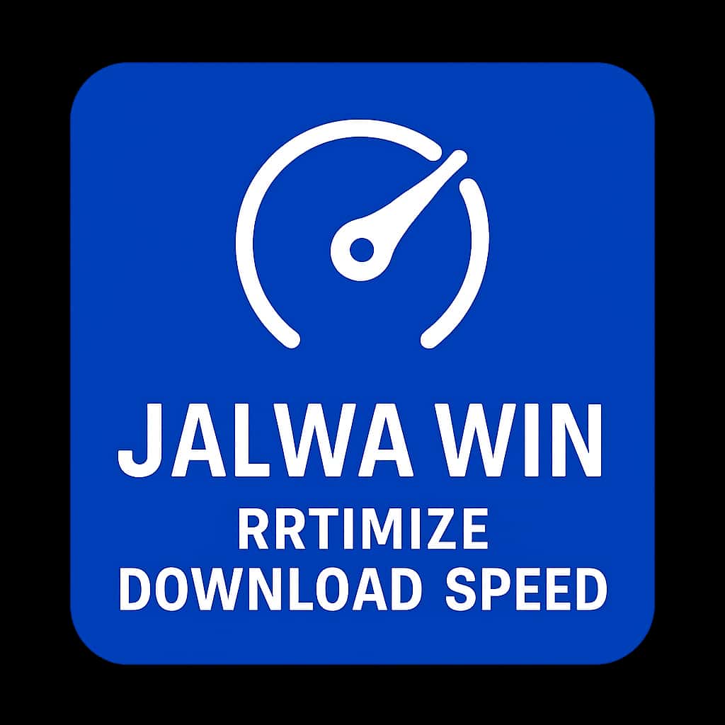 Icon representing optimization for Jalwa Win download speed.