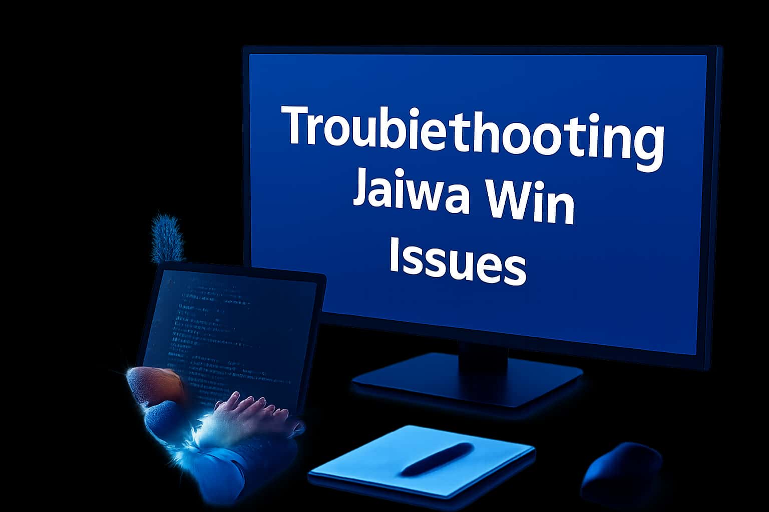 A visual representation related to troubleshooting issues in the Jalwa Win app.