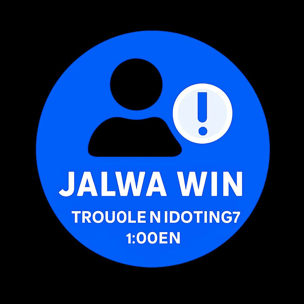 Icon representing troubleshooting login for Jalwa Win.