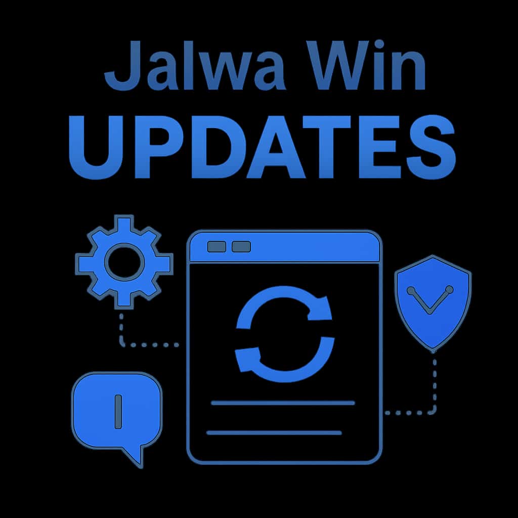 An educational diagram illustrating how Jalwa Win Updates function.