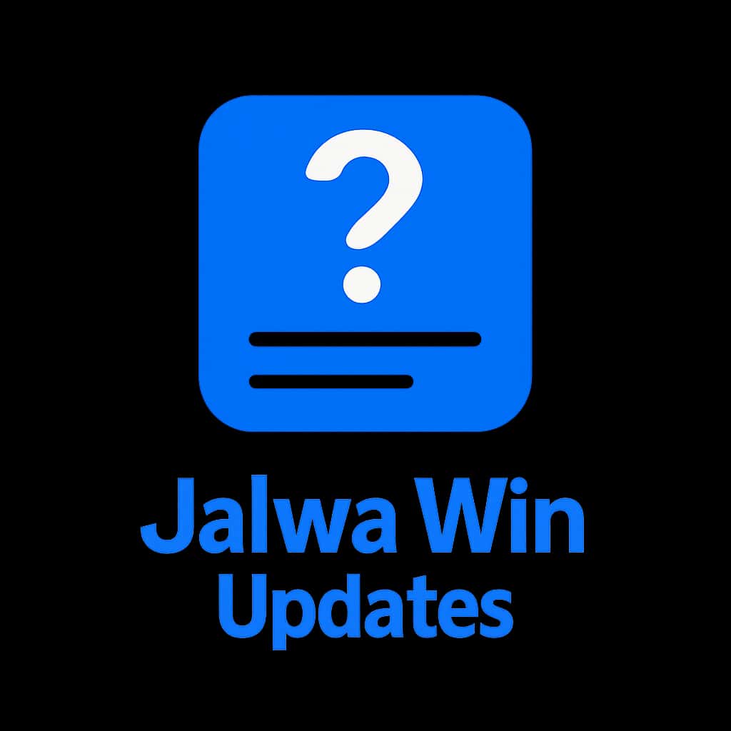 An icon depicting Jalwa Win Updates with a simple, clean design.